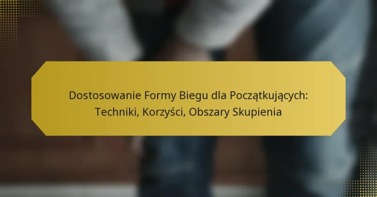 Dostosowanie Formy Biegu dla Początkujących: Techniki, Korzyści, Obszary Skupienia