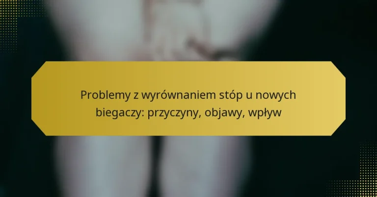 Problemy z wyrównaniem stóp u nowych biegaczy: przyczyny, objawy, wpływ