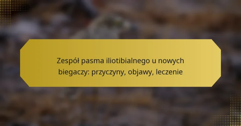 Zespół pasma iliotibialnego u nowych biegaczy: przyczyny, objawy, leczenie